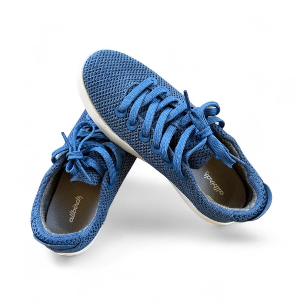 Allbirds Shoes TP Ocean Blue Knit Sneakers. Size 8 UK 5 EU 38